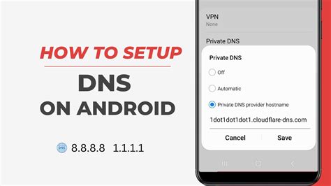 change dns android mobile network
